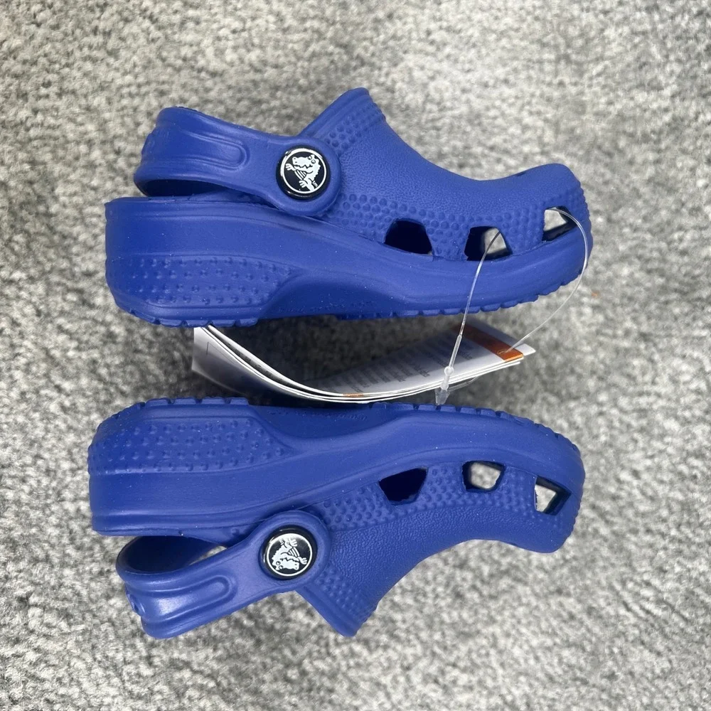 Crocs Classic Littles Clogs Toddler‎ Size C2/C3 Cerulean Blue New Boxed